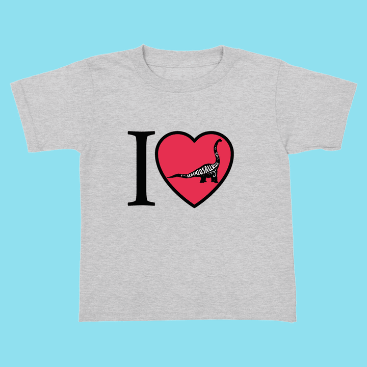 Toddler I Love Brachiosaurus T-Shirt | Jurassic Studio