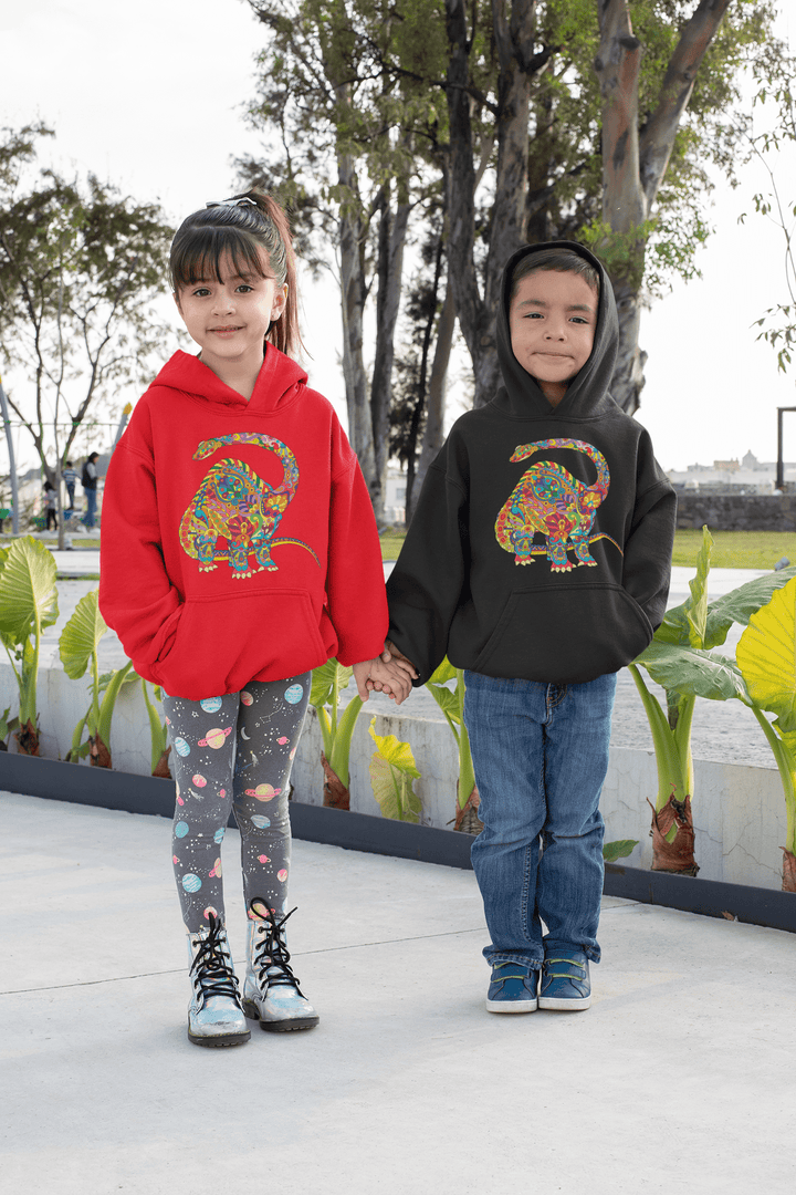 Kids Brontosaurus Zentangle Hoodie | Jurassic Studio