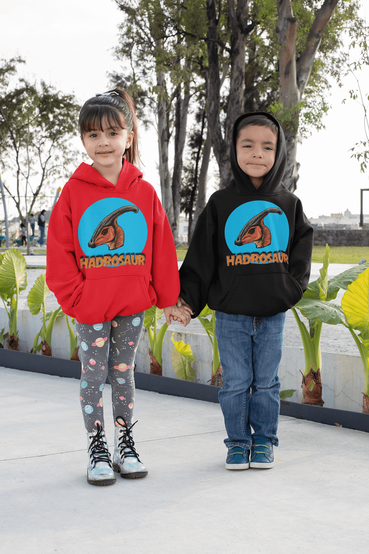 Kids Hadrosaur Head Hoodie | Jurassic Studio