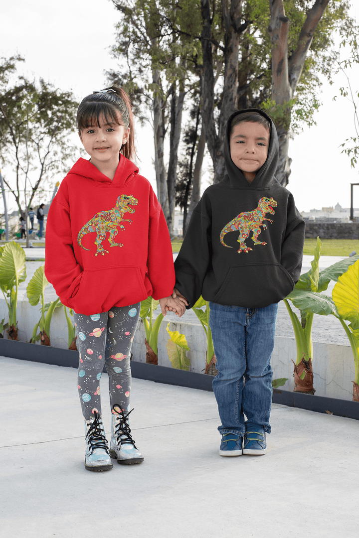 Kids T-Rex Zentangle Hoodie | Jurassic Studio