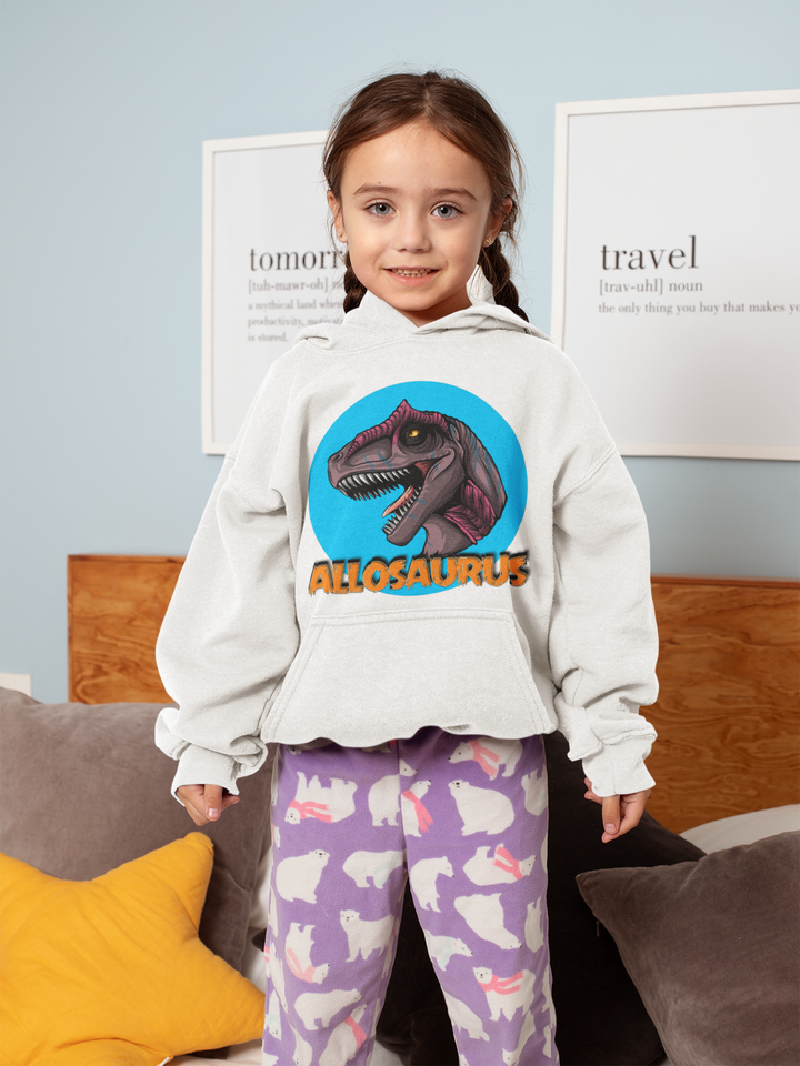 Kids Allosaurus Head Hoodie | Jurassic Studio