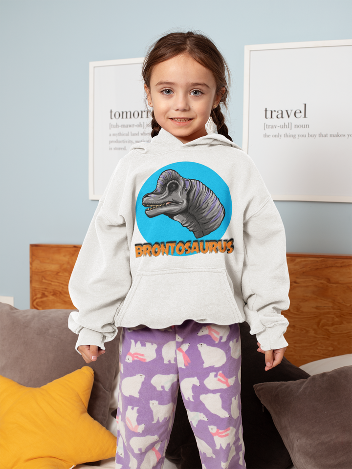 Kids Brontosaurus Head Hoodie | Jurassic Studio