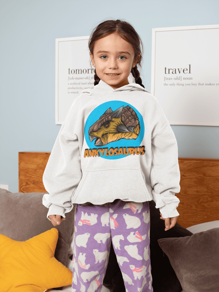 Kids Ankylosaurus Head Hoodie | Jurassic Studio