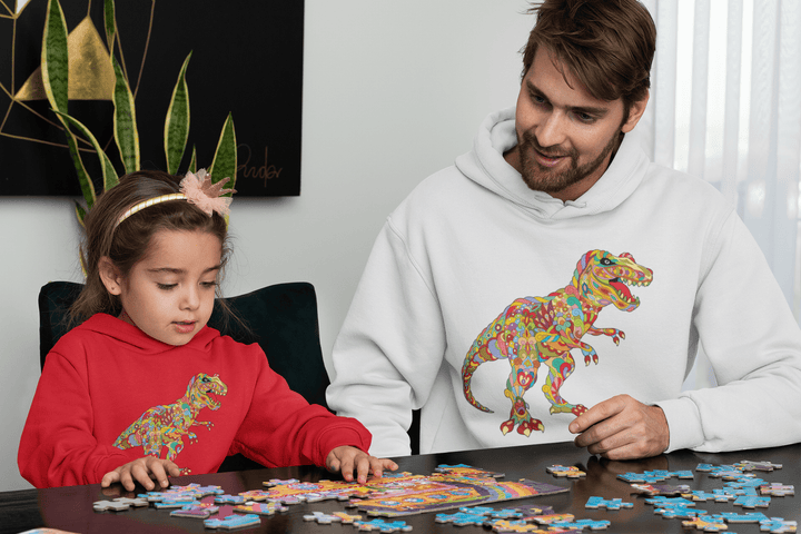 Men T-Rex Zentangle Hoodie | Jurassic Studio