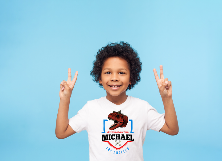 N.1 Carnotaurus Fan Custom Kids T-Shirt | Jurassic Studio