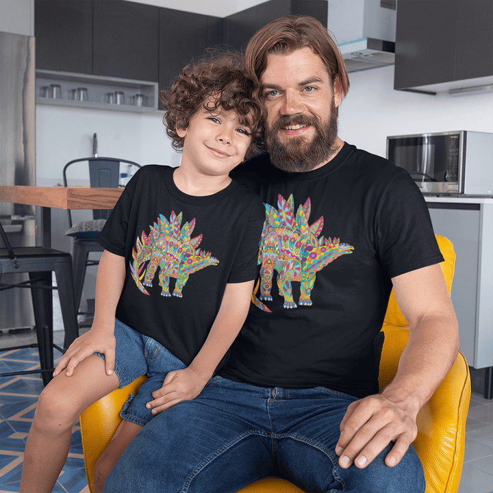 Men Stegosaurus Zentangle T-Shirt | Jurassic Studio