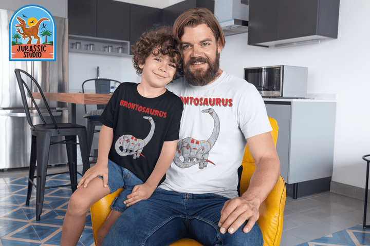 Men Robot Brontosaurus T-Shirt | Jurassic Studio