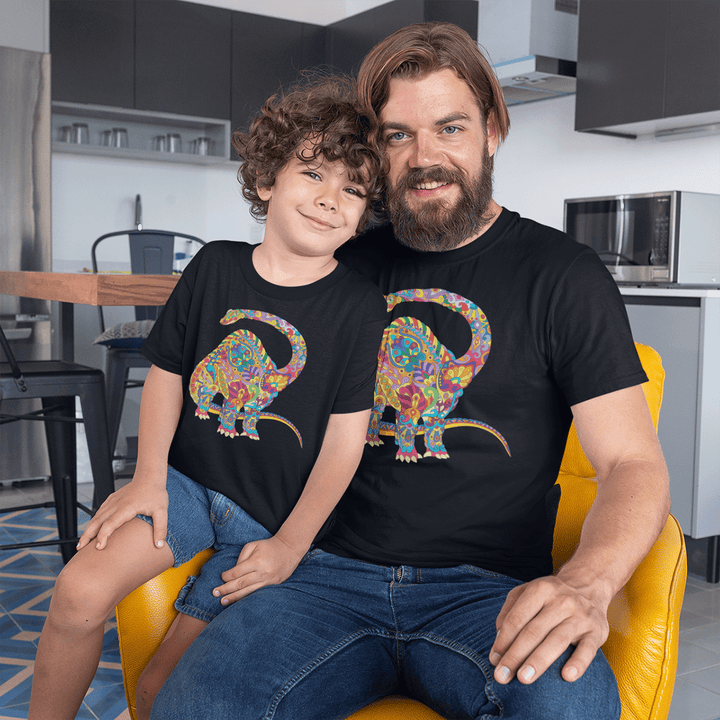 Men Brontosaurus Zentangle T-Shirt | Jurassic Studio