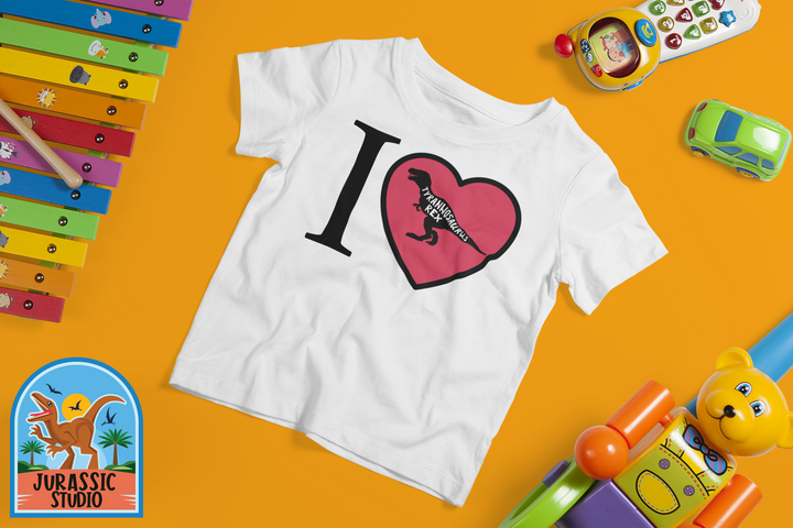 Toddler I Love T-Rex T-Shirt | Jurassic Studio