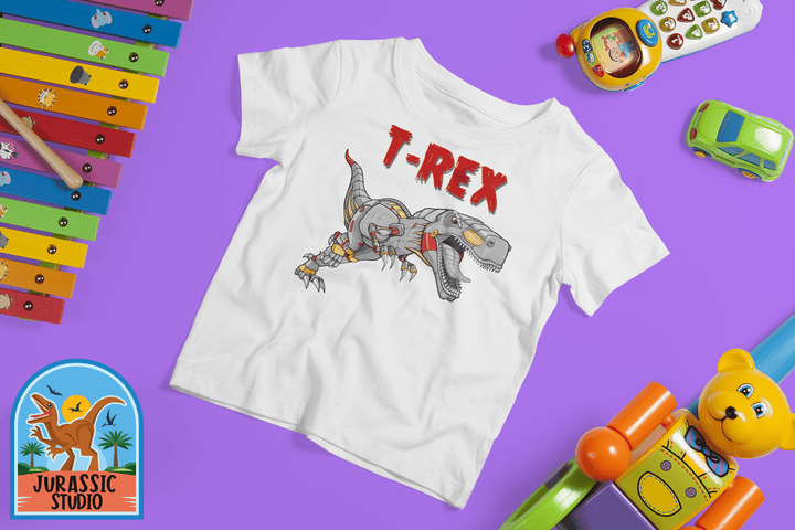 Toddler Robot T-Rex T-Shirt | Jurassic Studio