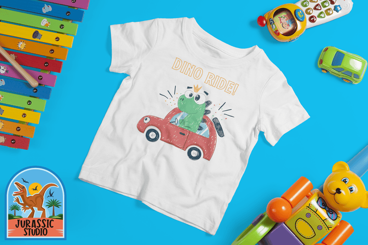 Toddler Baby Dino Ride T-Shirt | Jurassic Studio
