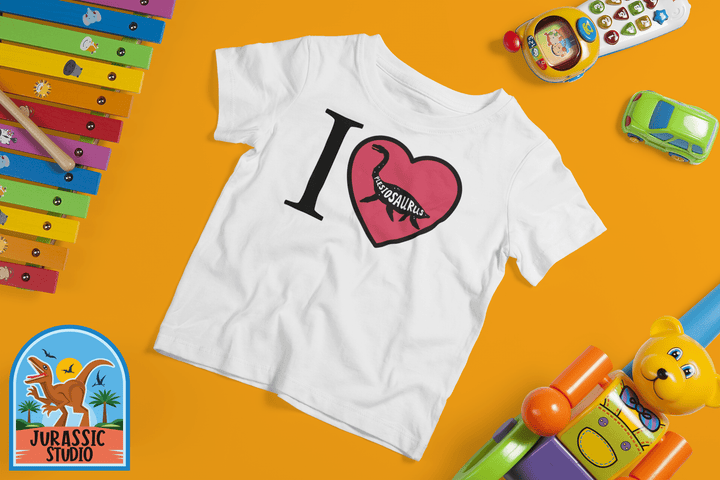 Toddler I Love Plesiosaurus T-Shirt | Jurassic Studio