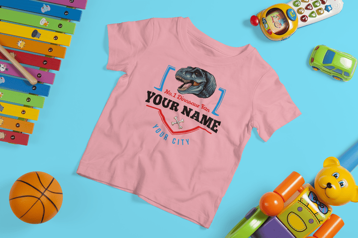 N.1 T-Rex Fan Custom Toddler T-Shirt | Jurassic Studio