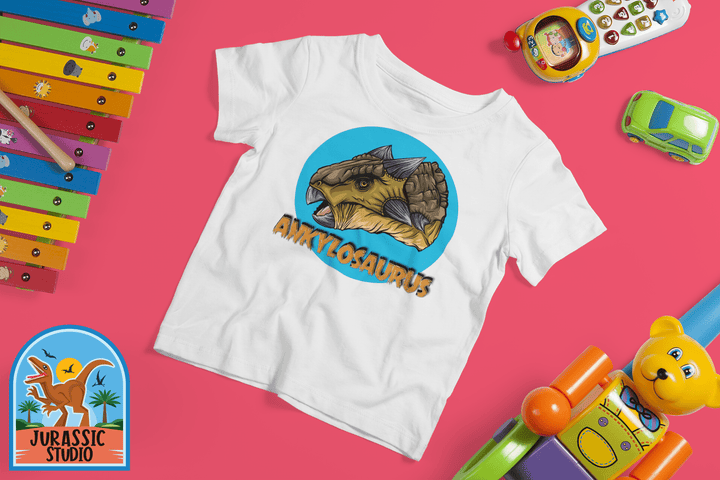Toddler Ankylosaurus Head T-Shirt | Jurassic Studio