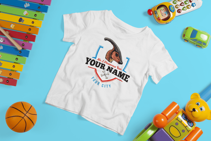 N.1 Hadrosaur Fan Custom Toddler T-Shirt | Jurassic Studio