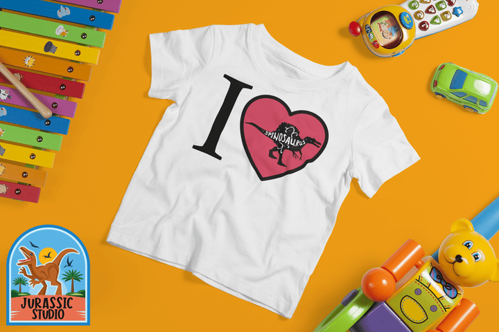Toddler I Love Spinosaurus T-Shirt | Jurassic Studio