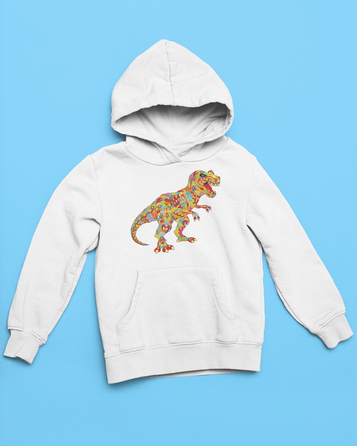Kids T-Rex Zentangle Hoodie | Jurassic Studio