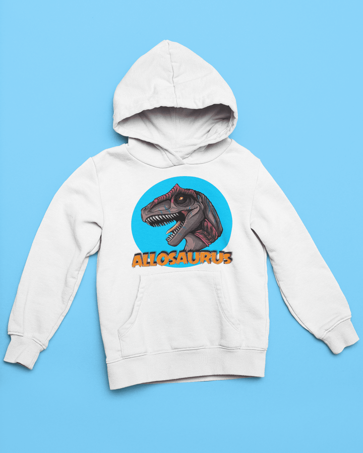 Kids Allosaurus Head Hoodie | Jurassic Studio