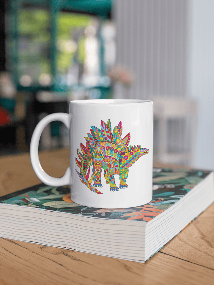 Stegosaurus Zentangle Mug | Jurassic Studio
