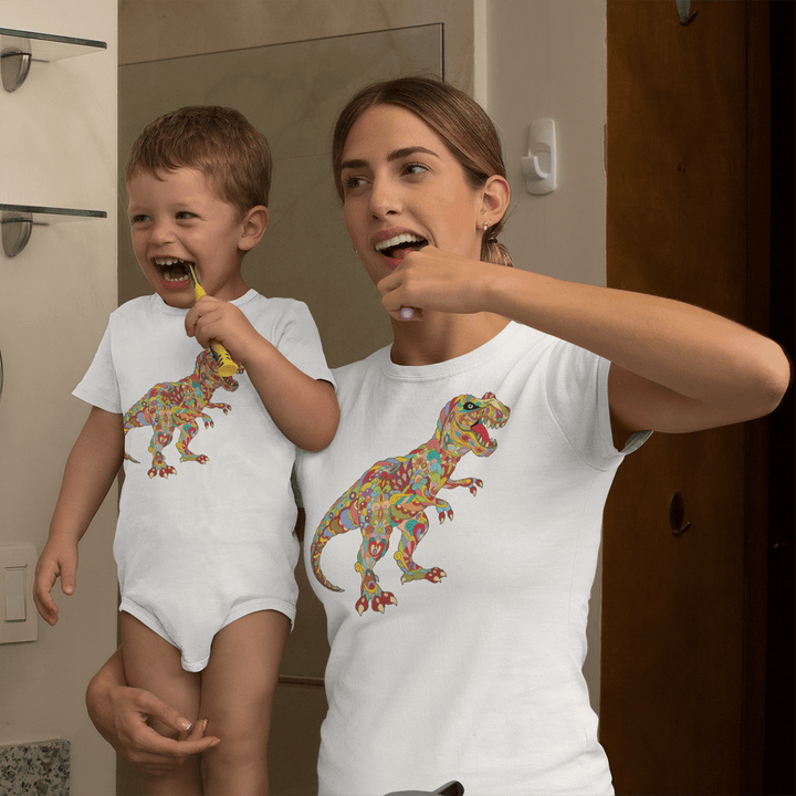 Toddler T-Rex Zentangle Onesie | Jurassic Studio