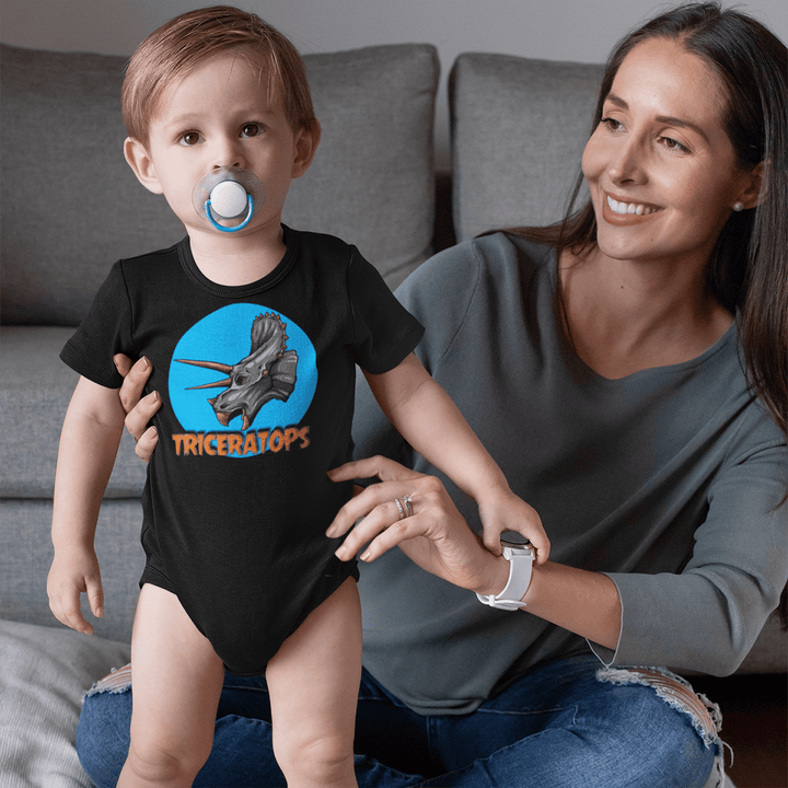 Toddler Triceratops Head Onesie | Jurassic Studio