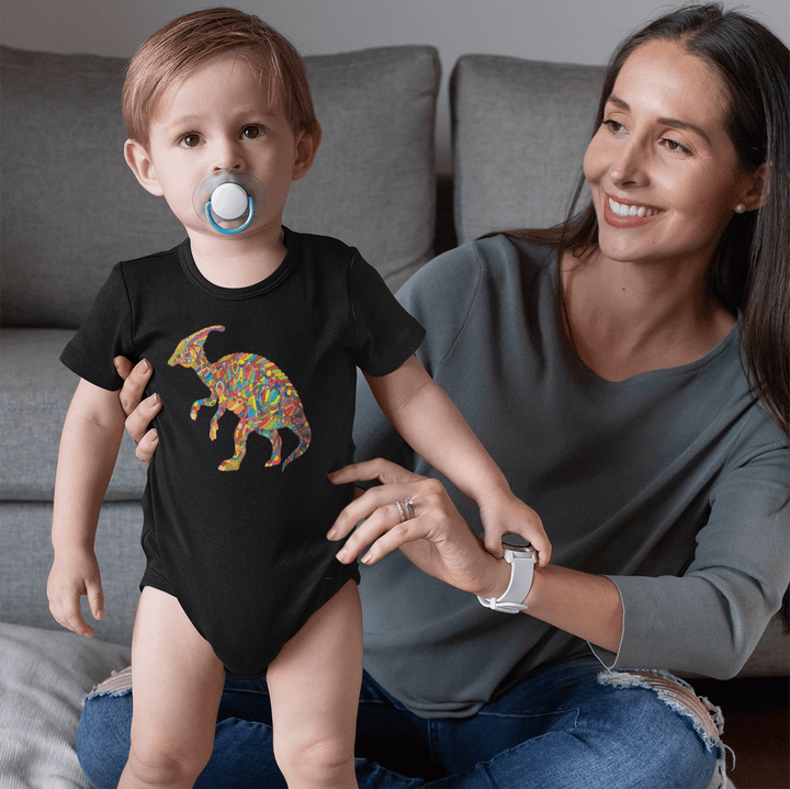 Toddler Hadrosaur Zentangle Onesie | Jurassic Studio