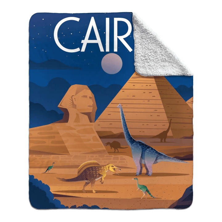 Cairo Sherpa Blanket | Jurassic Studio