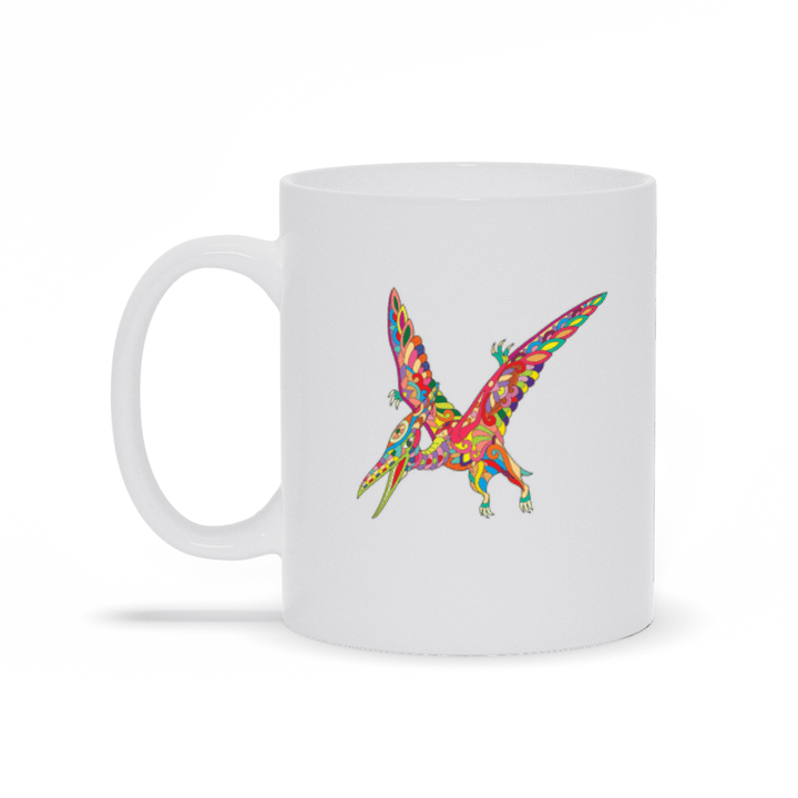 Pterodactyl Zentangle Mug | Jurassic Studio