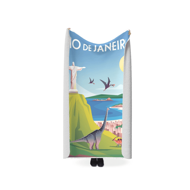 Rio de Janeiro Sherpa Blanket | Jurassic Studio