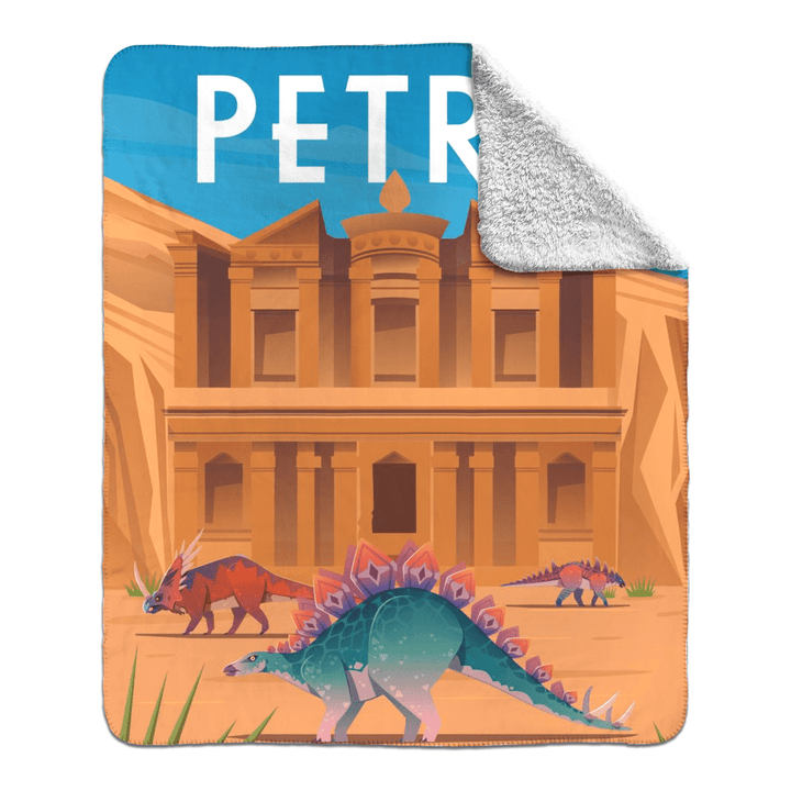 Petra Sherpa Blanket | Jurassic Studio