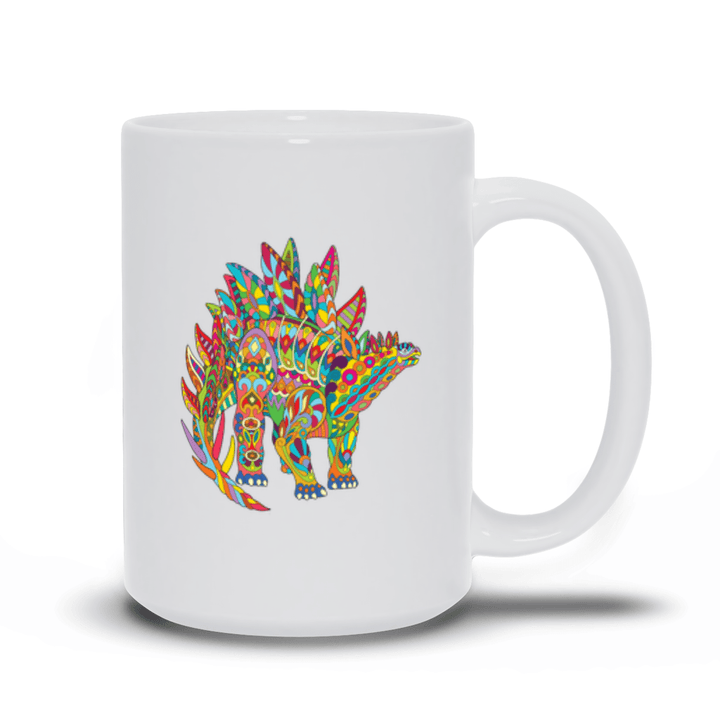 Stegosaurus Zentangle Mug | Jurassic Studio