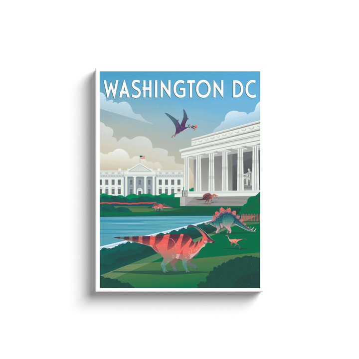 Washington DC Canvas Wrap | Jurassic Studio