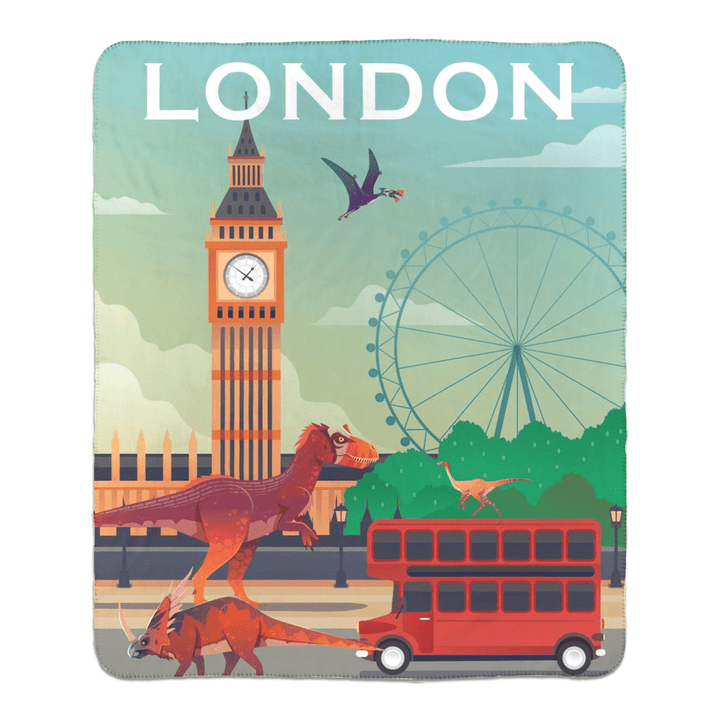 London Sherpa Blanket | Jurassic Studio