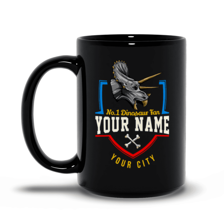 N.1 Triceratops Fan Custom Mug | Jurassic Studio