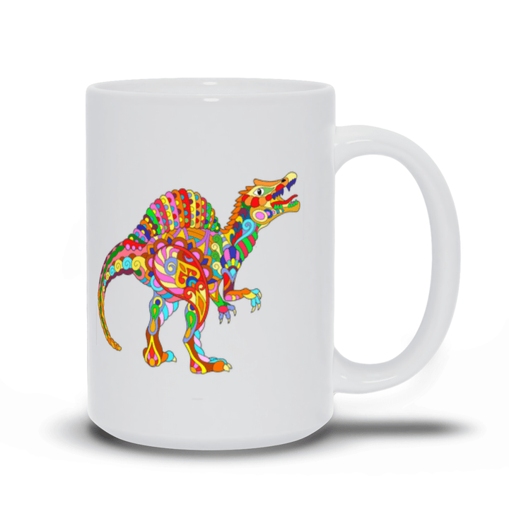 Spinosaurus Zentangle Mug | Jurassic Studio