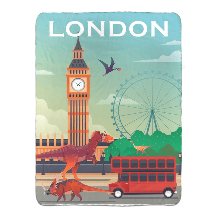 London Sherpa Blanket | Jurassic Studio