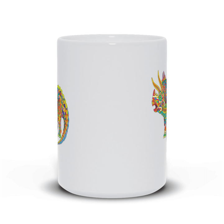 Triceratops Zentangle Mug | Jurassic Studio