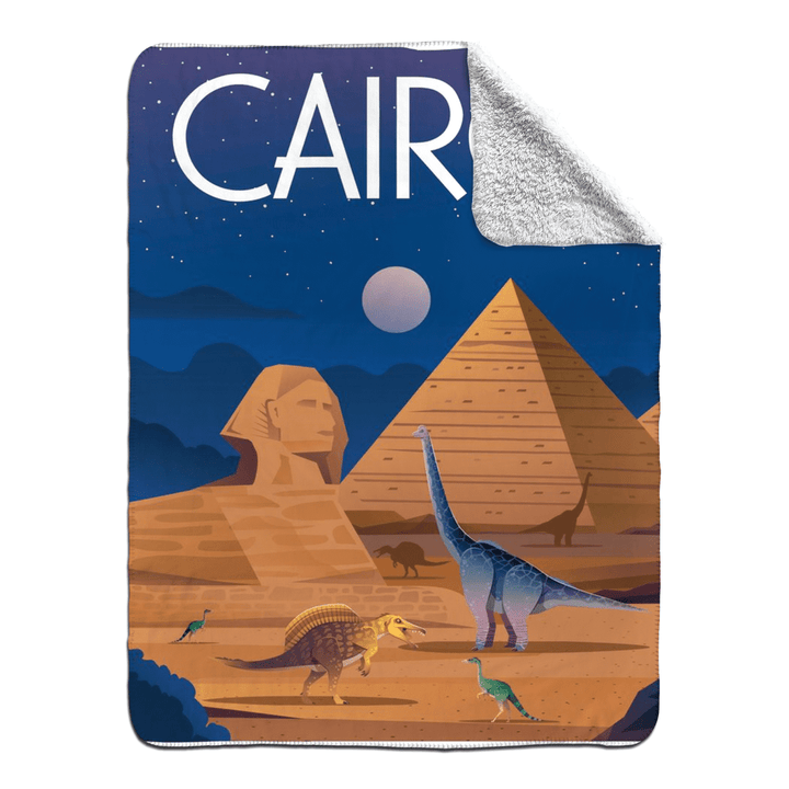 Cairo Sherpa Blanket | Jurassic Studio