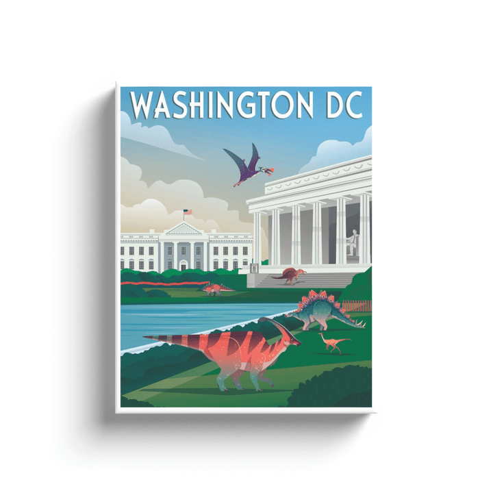 Washington DC Canvas Wrap | Jurassic Studio