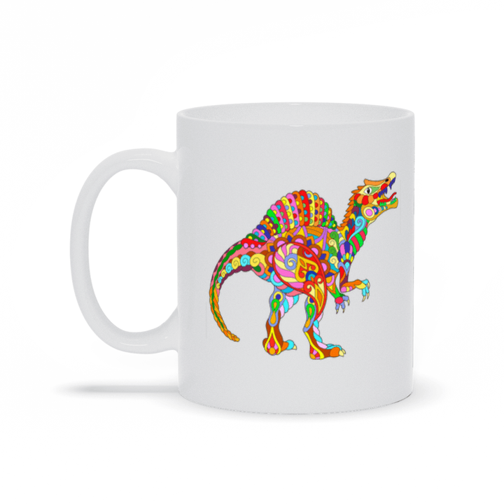 Spinosaurus Zentangle Mug | Jurassic Studio