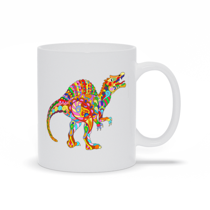 Spinosaurus Zentangle Mug | Jurassic Studio