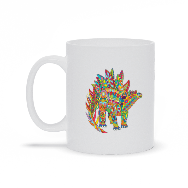Stegosaurus Zentangle Mug | Jurassic Studio