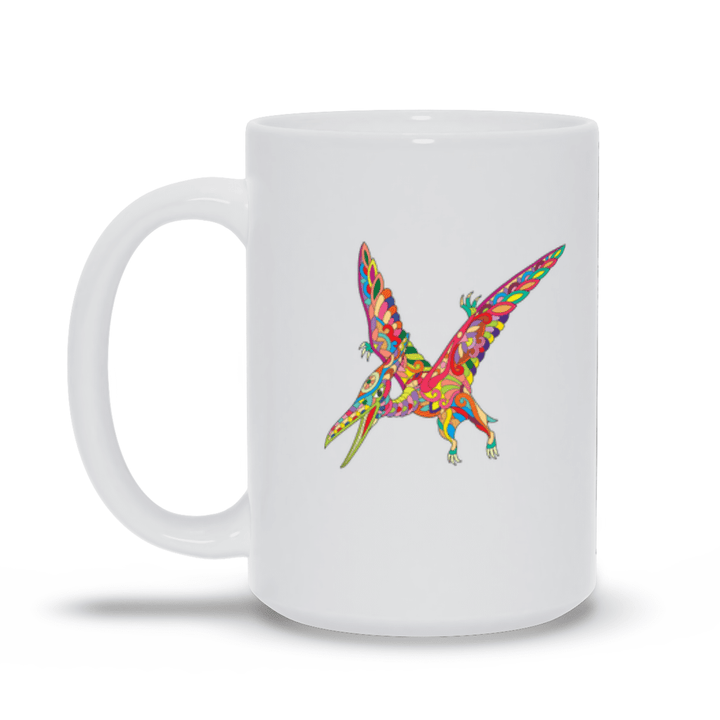 Pterodactyl Zentangle Mug | Jurassic Studio