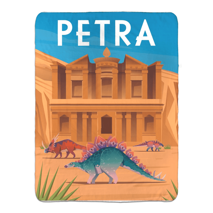 Petra Sherpa Blanket | Jurassic Studio