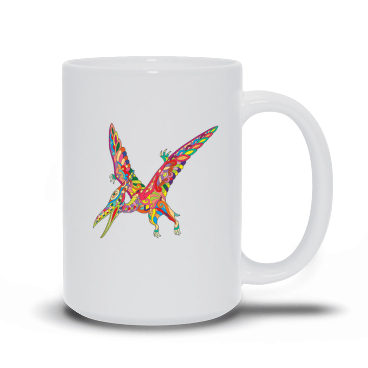 Pterodactyl Zentangle Mug | Jurassic Studio