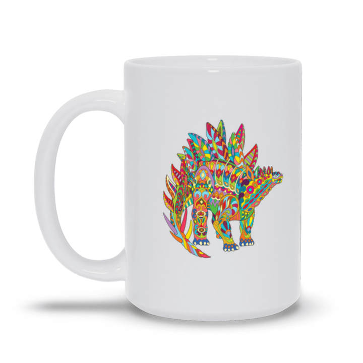 Stegosaurus Zentangle Mug | Jurassic Studio