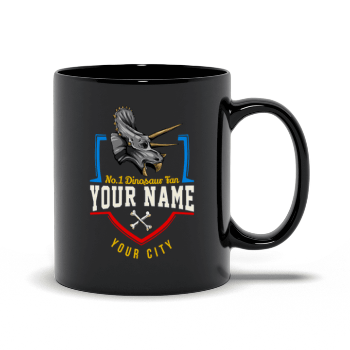 N.1 Triceratops Fan Custom Mug | Jurassic Studio