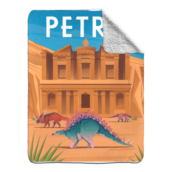 Petra Sherpa Blanket | Jurassic Studio