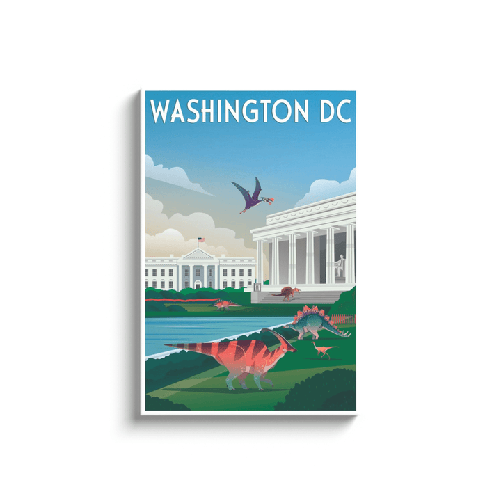 Washington DC Canvas Wrap | Jurassic Studio