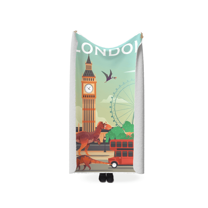 London Sherpa Blanket | Jurassic Studio